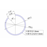 不锈钢卡簧加工