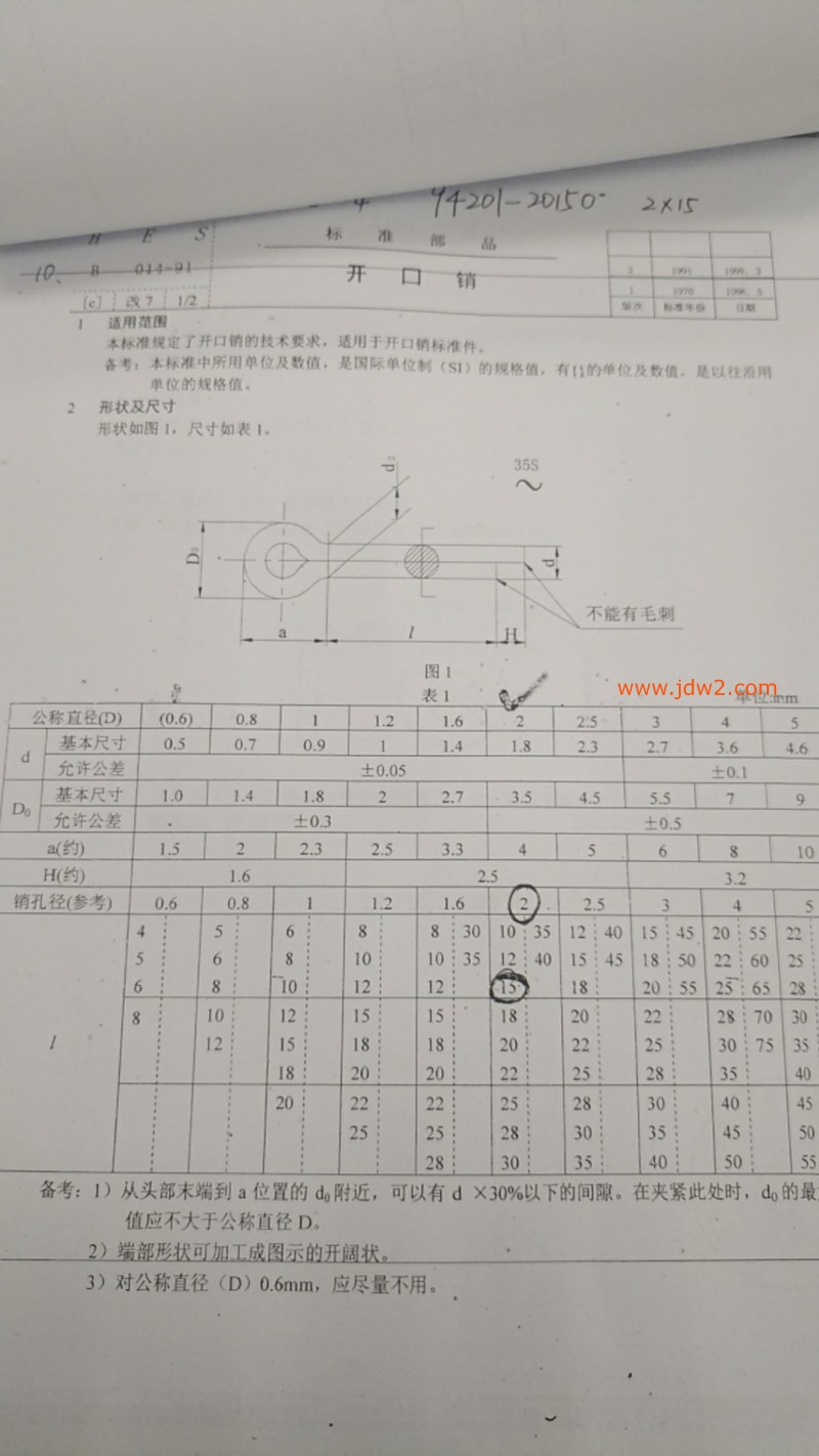 开口销