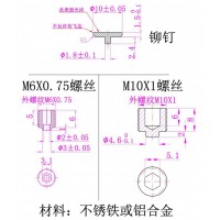 带孔螺丝加工