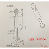 SUS304小拉杆加工