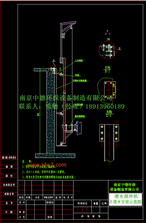 潜水搅拌机-安装系统000